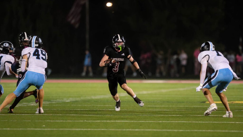Lawrence High football vs. Shawnee MIssion East, Week 5-46
