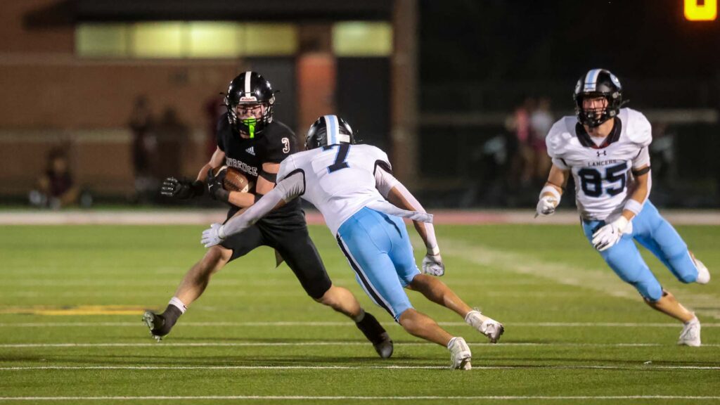 Lawrence High football vs. Shawnee MIssion East, Week 5-48