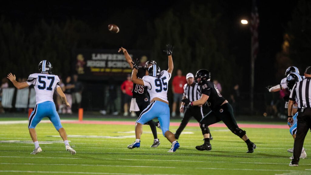 Lawrence High football vs. Shawnee MIssion East, Week 5-62
