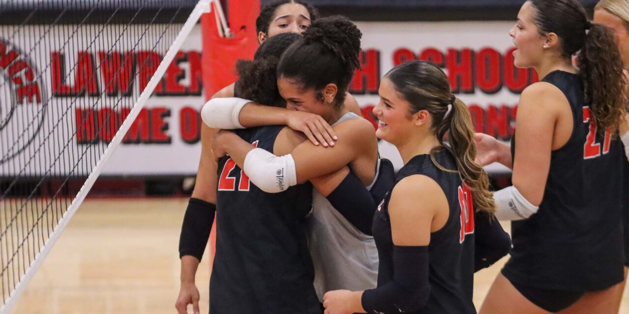 Lawrence High volleyball overcomes early struggles to close out regular season on high note