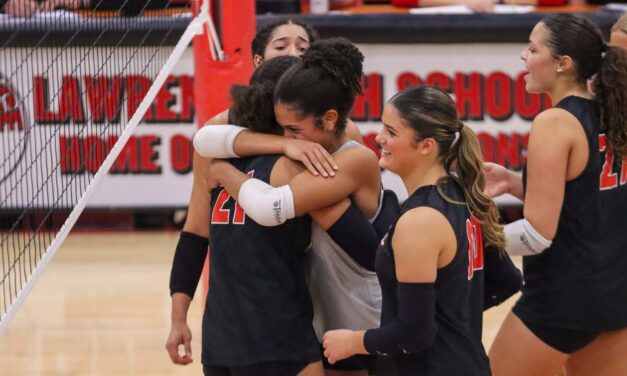 Lawrence High volleyball overcomes early struggles to close out regular season on high note