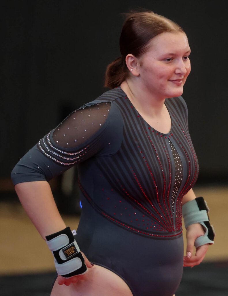 Lawrence, Free State FireLions Gymnastics at Sunflower League championship meet-100