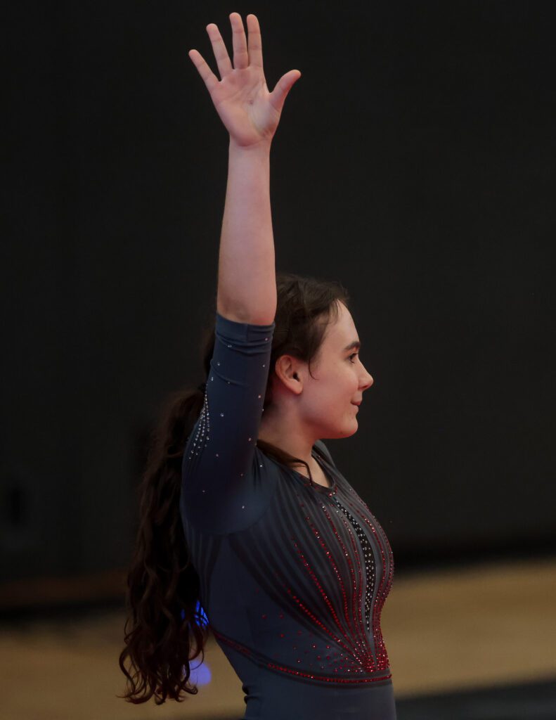 Lawrence, Free State FireLions Gymnastics at Sunflower League championship meet-108