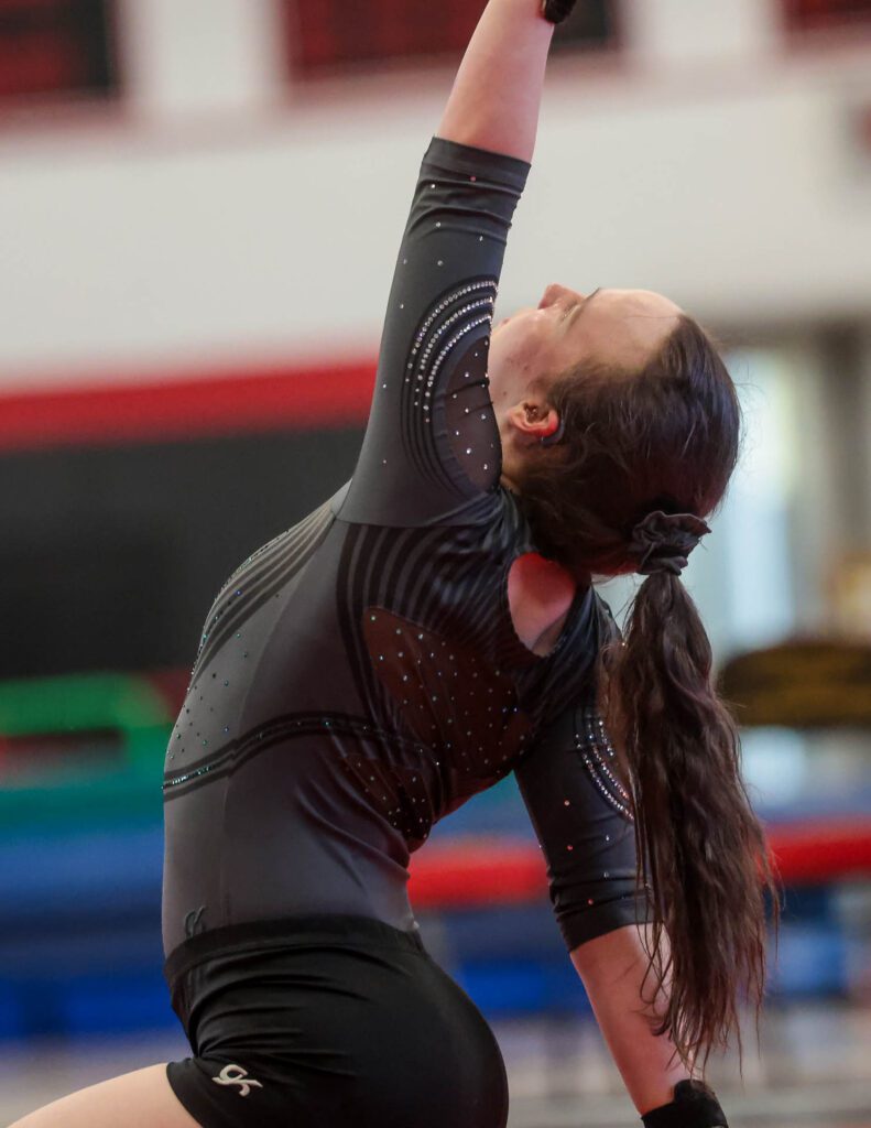 Lawrence, Free State FireLions Gymnastics at Sunflower League championship meet-132