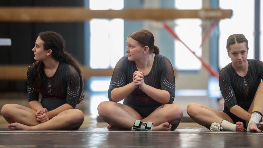 Lawrence, Free State FireLions Gymnastics at Sunflower League championship meet-135