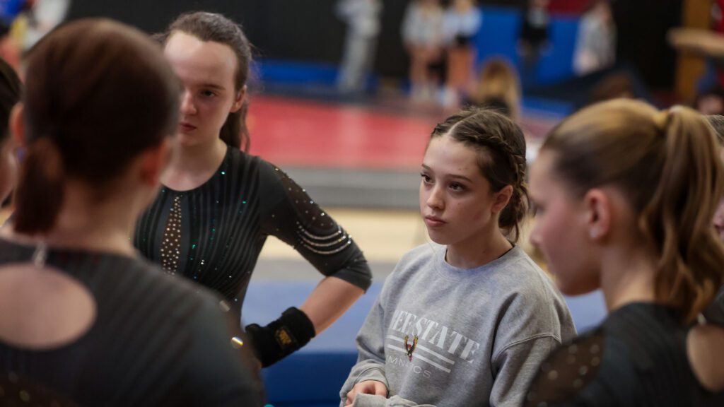 Lawrence, Free State FireLions Gymnastics at Sunflower League championship meet-2