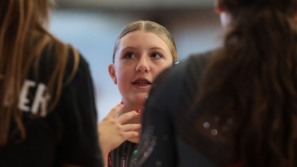 Lawrence, Free State FireLions Gymnastics at Sunflower League championship meet-23