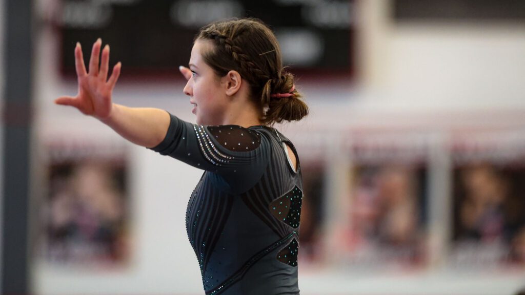 Lawrence, Free State FireLions Gymnastics at Sunflower League championship meet-24