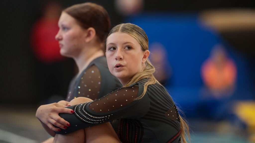 Lawrence, Free State FireLions Gymnastics at Sunflower League championship meet-36