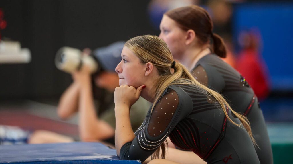 Lawrence, Free State FireLions Gymnastics at Sunflower League championship meet-55