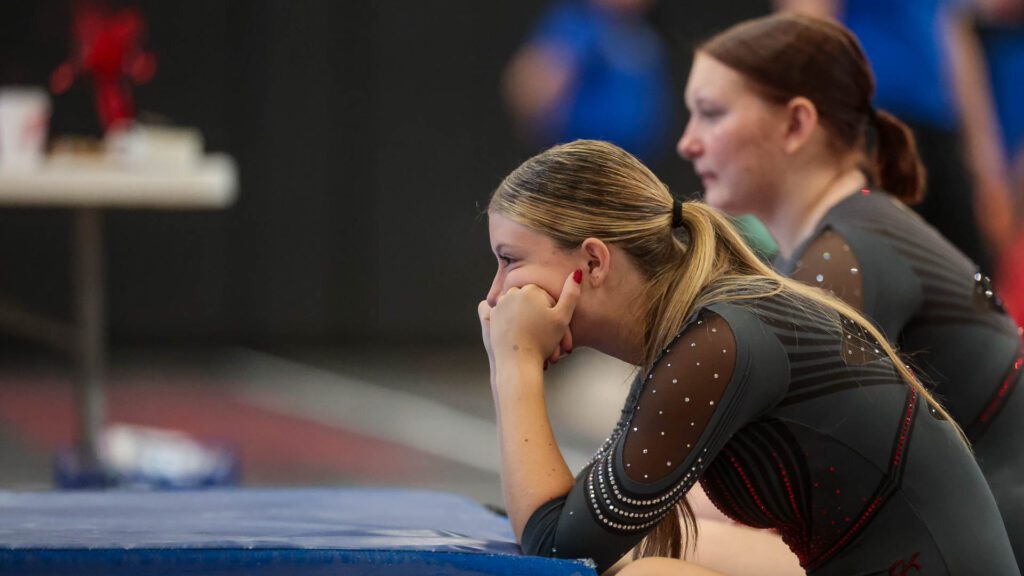 Lawrence, Free State FireLions Gymnastics at Sunflower League championship meet-60