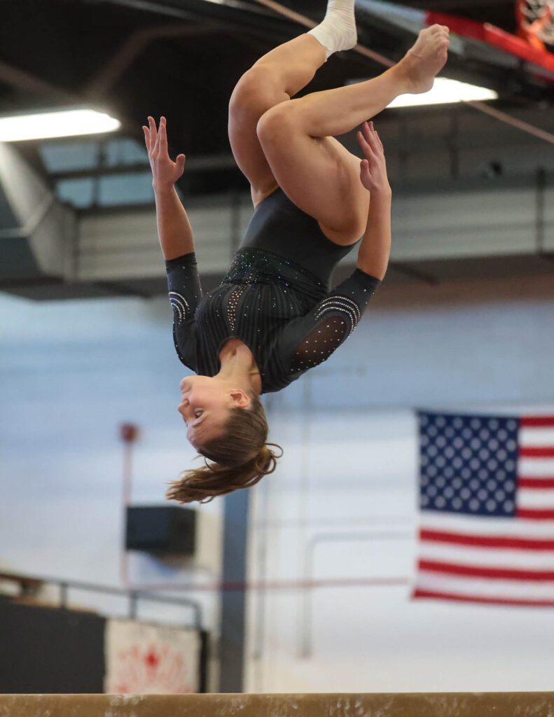 Lawrence, Free State FireLions Gymnastics at Sunflower League championship meet-64