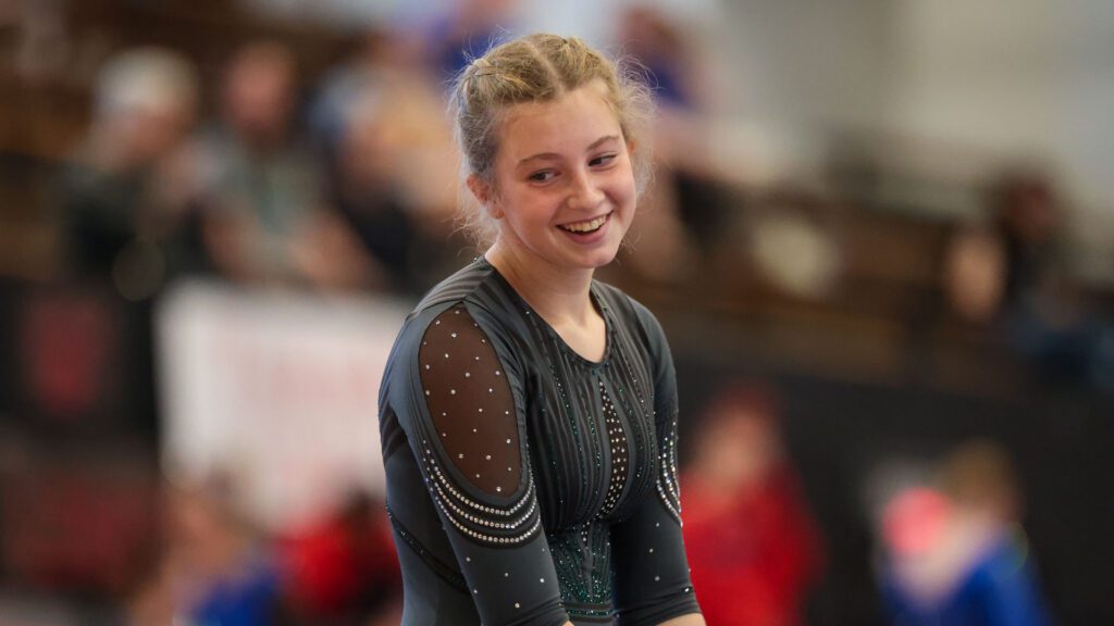 Lawrence, Free State FireLions Gymnastics at Sunflower League championship meet-72