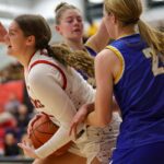 Lawrence High girls basketball absorbs 1st loss, falls to league foe Olathe South 57-34